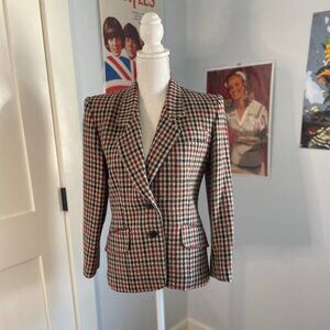 Vintage Courtenay Houndstooth Blazer